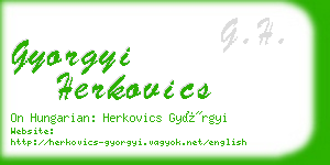 gyorgyi herkovics business card